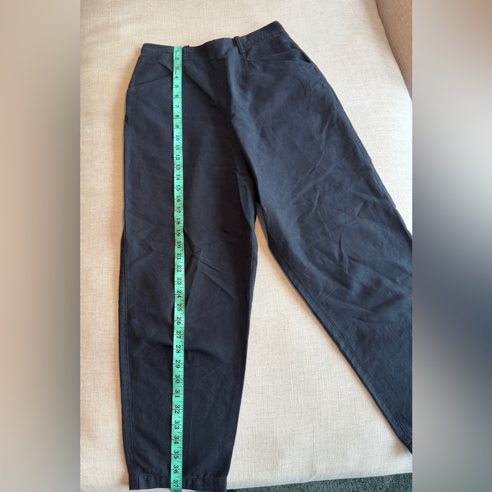 TOAST Women's Alix Italian Cotton Linen Pants Navy Blue Size 8 - Picture 10 of 10
